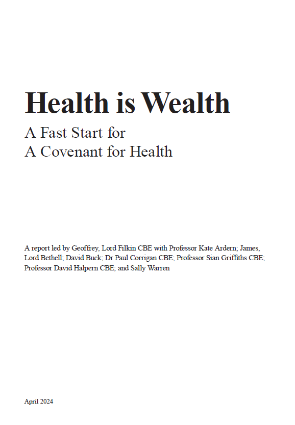 RECOMMENDED. An action plan for turning around the nation's health in five to ten years. 🇬🇧💪 That's the new report from the Health Covenant team. (👇). We'll be bust if we don't do something like this. Essential reading for future governments. medium.com/@Covenantforhe…