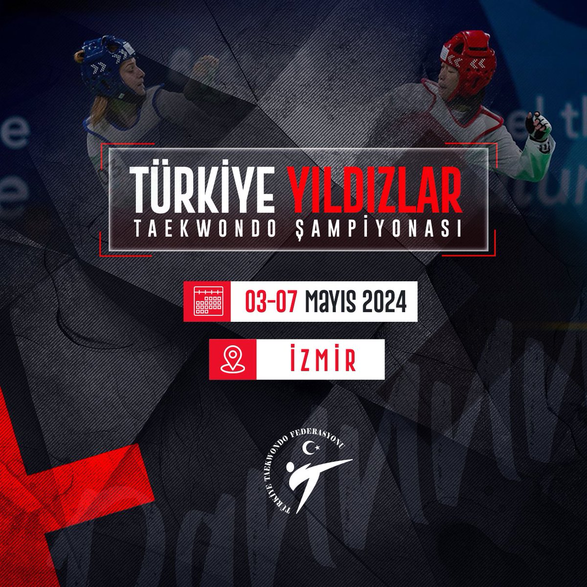 🇹🇷Federasyonumuz 2024 yılı faaliyet programında yer alan Türkiye Yıldızlar Taekwondo Şampiyonası 03-07 Mayıs tarihleri arasında İzmir'de yapılacaktır.📅 🥋Şampiyona programı belli olmuş ve online kayıt açılmıştır. 🖥️Detaylı bilgi için: turkiyetaekwondofed.gov.tr/?p=13090