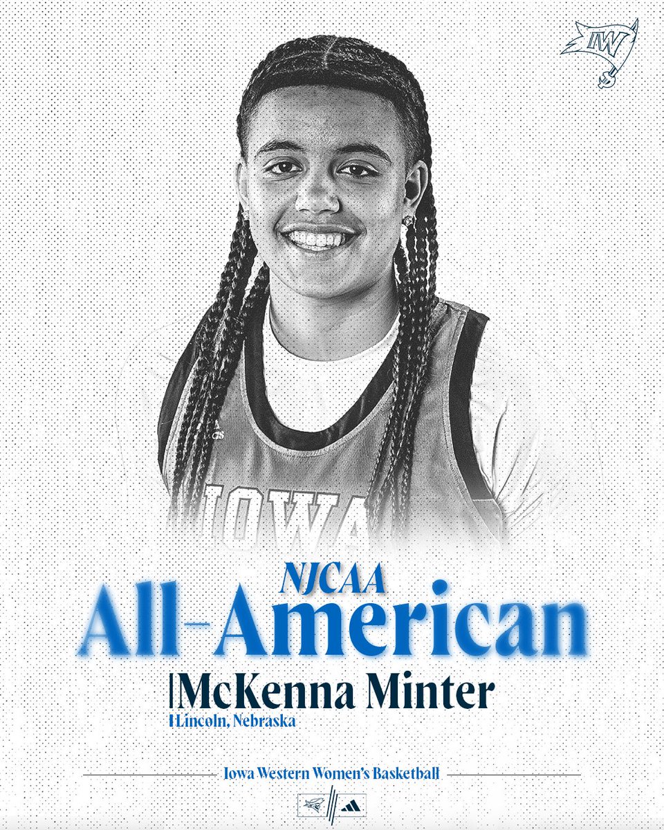 ALL-AMERICAN!

Congratulations to Iowa Western Women's Basketball Freshman McKenna Minter on earning 1st Team NJCAA AA honors!

#SailsUP | <a href="/ReiverWBB/">Iowa Western Women's Basketball</a>