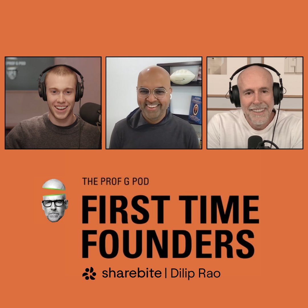 On the latest episode of @profgalloway's #ProfGPodcast, @edels0n sat down with our CEO, @dilipnrao, to explore what led him to build a purpose-driven company and the inspiration behind Sharebite's mission: hubs.li/Q02sh8dy0 hubs.li/Q02shdyS0 hubs.li/Q02sh94W0