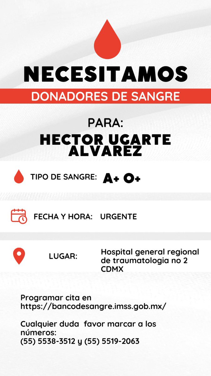 Favor de compartir, apoyemos a #HectorUgarte y su papá 🙏🏼