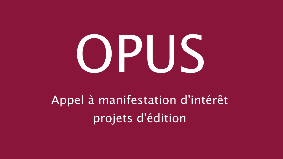 La plateforme éditoriale #OPUS d'<a href="/univ_paris_cite/">Université Paris Cité</a> lance un second appel à manifestation d’intérêt pour recueillir et sélectionner les projets de livres et ouvrages scientifiques qui seront diffusés durant l'année 2025. 📥➡ u-paris.fr/bibliotheques/…