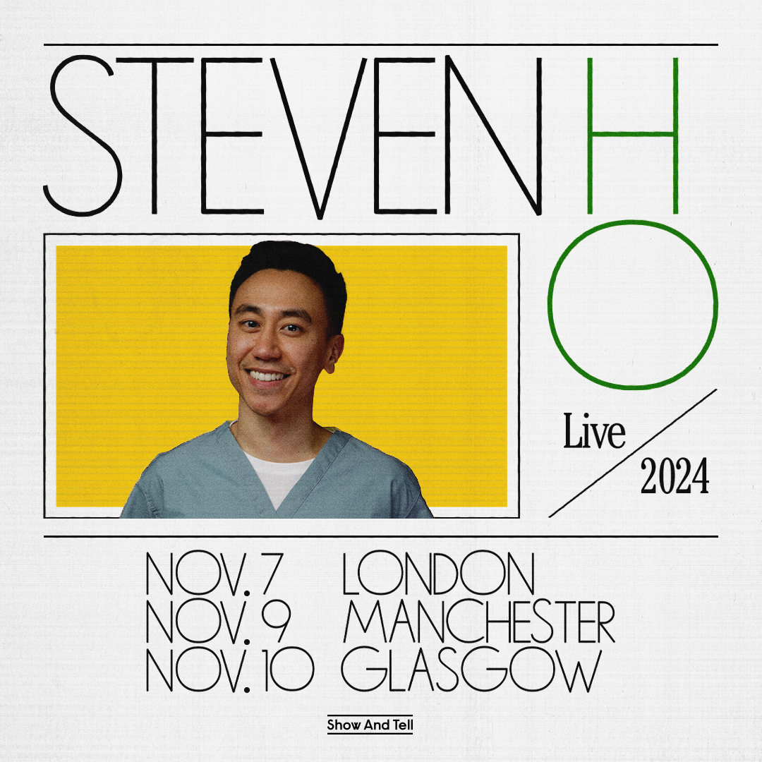 📣 Viral LA stand-up and creator of 'Tips from the ER' STEVEN HO is making his UK stand-up debut this Nov! 📌 LONDON @21Soho, MANCHESTER @FSCMCR, GLASGOW @StandGlasgow 🎟️ Tickets go on general sale Thurs 10am, or sign up for presale access here: showandtellpresents.com/events/steven-…