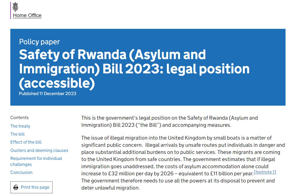 David Cameron when arguing against publishing a summary of legal advice on Israel arms suspension says that happens when sending UK troops into combat

But that's not the threshold. Sunak's Government published summary on the Rwanda Bill in December when deemed in their interest