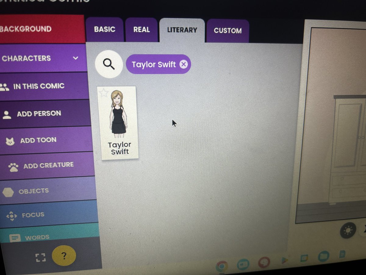 Great work with grade 2/3 students @ALJ_official as they created comics and graphics novels with @Pixton . There was also some cheers as they found they could add Taylor Swift to their stories.