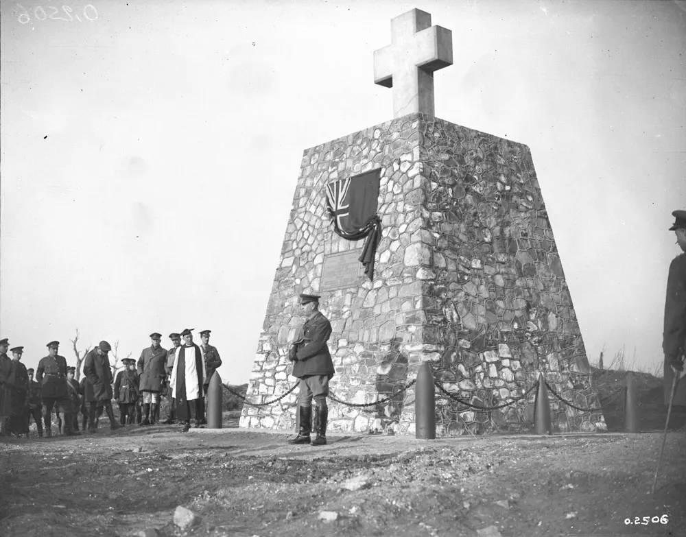 Col_Cmdt_RCA's tweet photo. The Canadian Artillery Memorial in Thelus, France was the second memorial created on the Vimy Ridge battlefield. Unveiled by Lt-Gen Sir Arthur Currie in January 1918. https://t.co/M6YM5NX0Xr