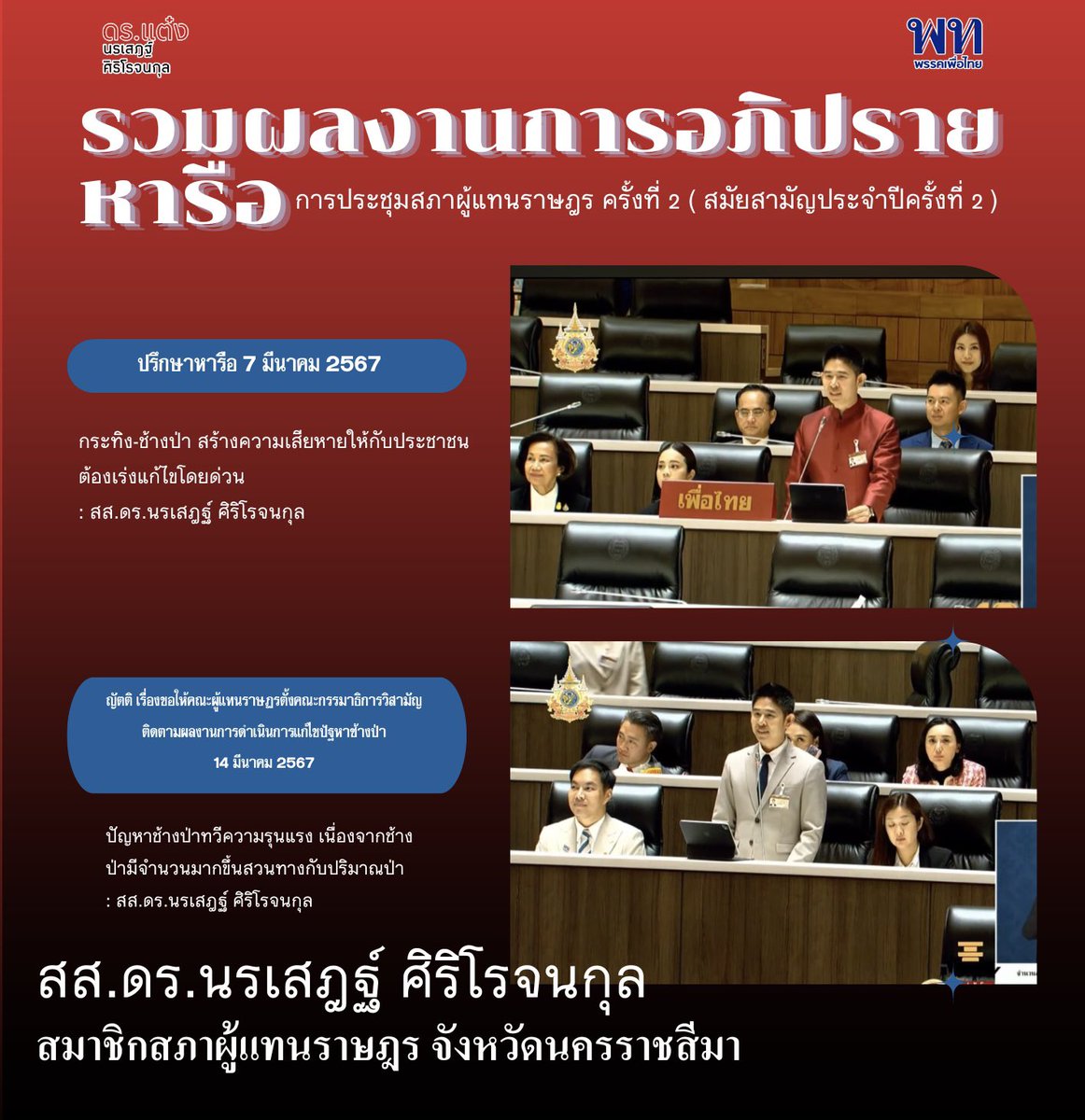 สรุปรวมการหารือและอภิปรายในการประชุมสภาผู้แทนราษฎร ชุดที่ 26 (สมัยสามัญประจำปี ครั้งที่ 2) ❤️

—สส.ดร.นรเสฎฐ์ ศิริโรจนกุล สมาชิกสภาผู้แทนราษฎรจังหวัดนครราชสีมา เขต 12 

#สสแต๋งนรเสฎฐ์ #สสแต๋ง #นรเสฎฐ์ศิริโรจนกุล