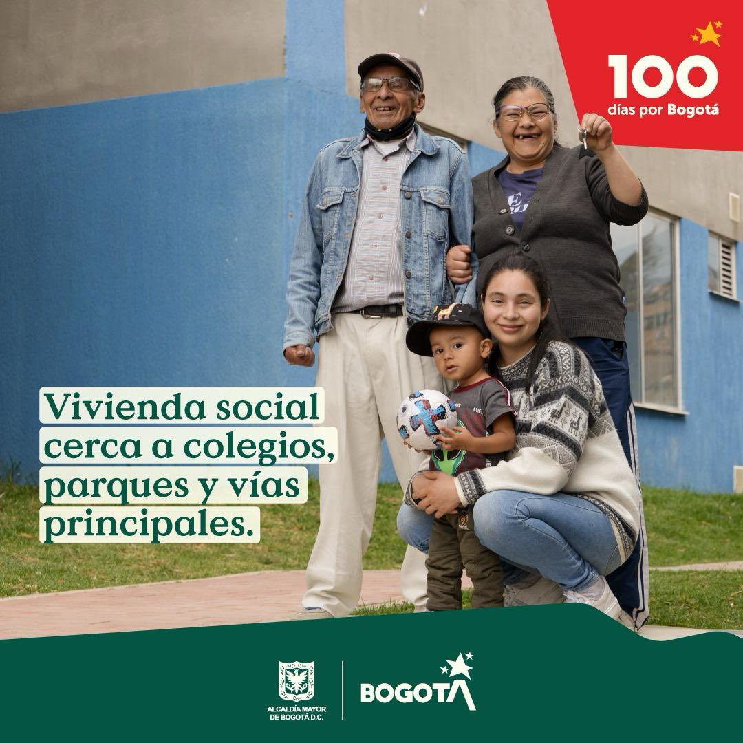 ¡En estos #100DíasPorBogotá ampliamos la oferta de vivienda VIP!

108 familias recibieron su apartamento en el proyecto de #ViviendaUsme1. 

🏠Cada unidad tiene:

✅2 habitaciones
✅Zona social
✅Mesón de acero inoxidable en cocina
✅Enchapes
✅Calentador de agua