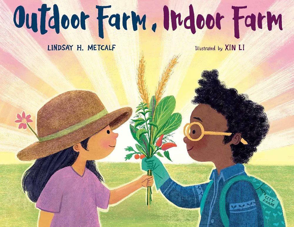 Happy book birthday to OUTDOOR FARM, INDOOR FARM by @lindsayhmetcalf and @lixinmakesart!
