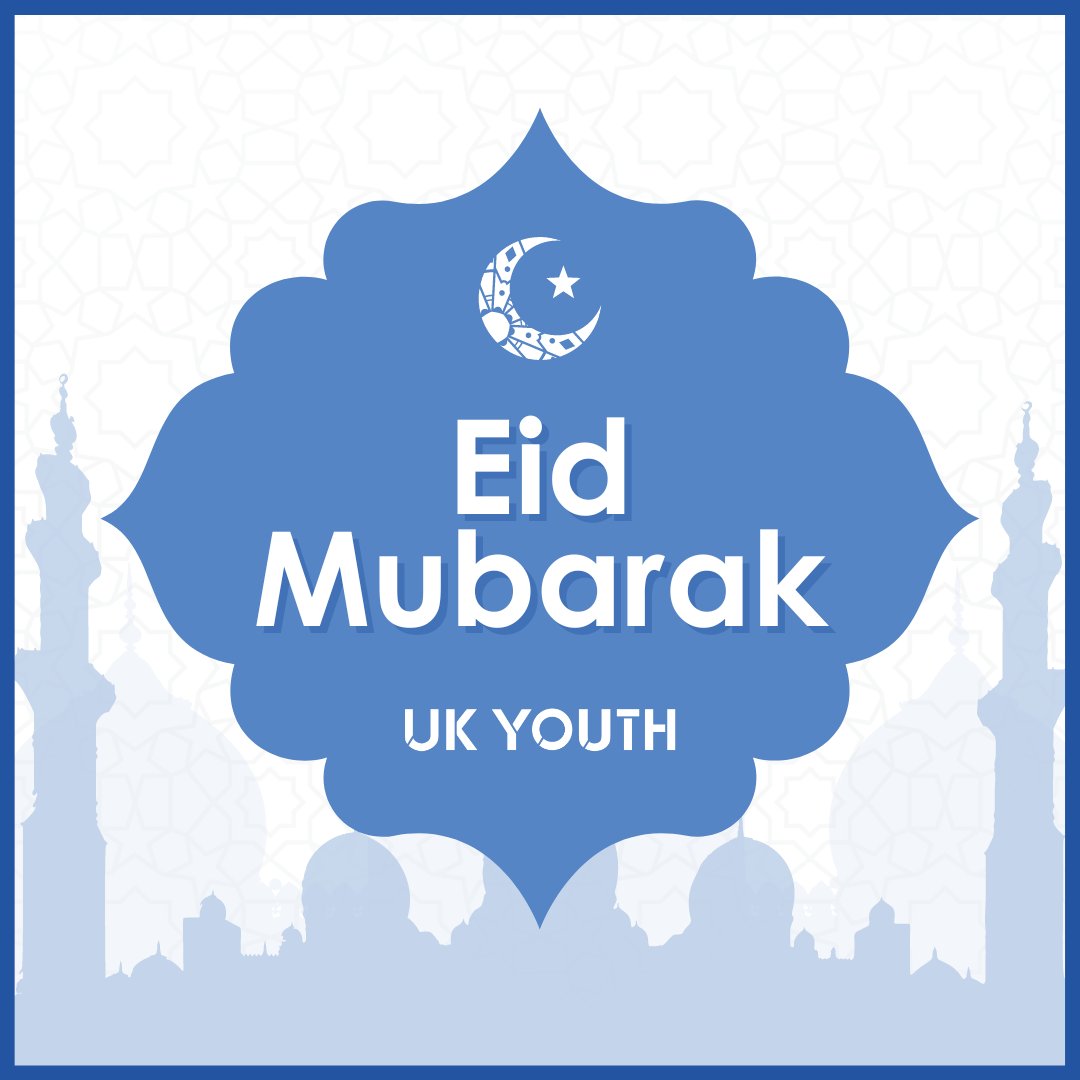 Happy Eid to all our Muslim friends and followers! ✨🌙 UK Youth wishes all our network and young people a joyous celebration 💙 #EidMubarak #EidAlFitr