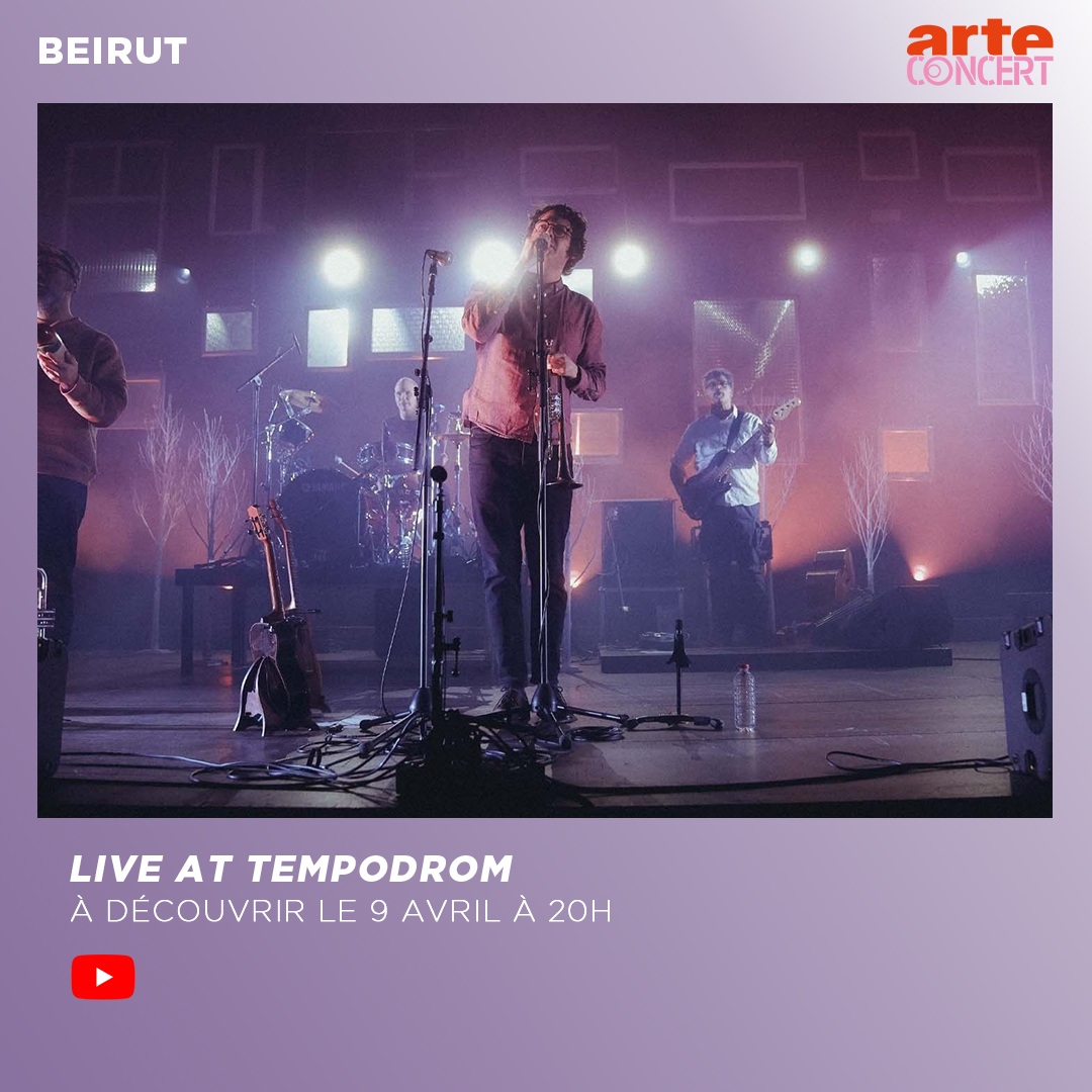 Beirut au Tempodrom 👉 Ce soir à 20h : bit.ly/BeirutTempodrom Le groupe Beirut libère toute la puissance émotionnelle de sa musique avec une performance aussi sensible que puissante. @blogotheque @bandBeirut