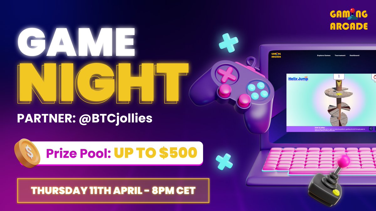 GAME NIGHT | EDITION 01 This is YOUR chance to WIN up to $500 🔥 We are really excited to announce our FIRST ever GAME NIGHT! And to make it even better for you, we’re bringing on the amazing @BTCjollies 👾 Thursday, April 11th at 8PM CET RT & LIKE if you’re IN! 🕹 Details…