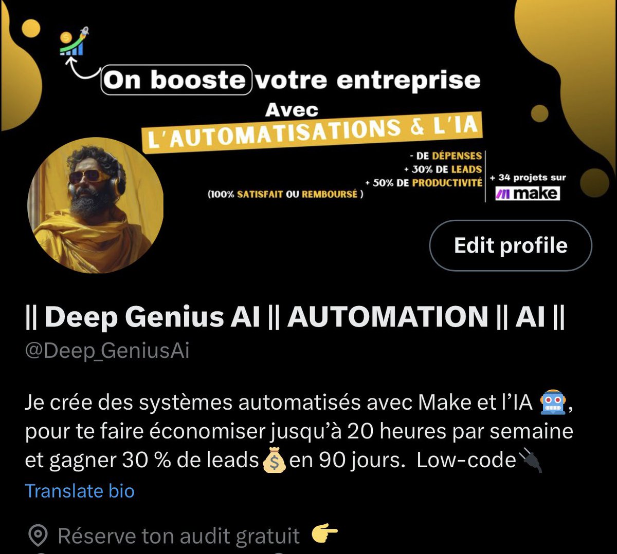 C'est le début d'une nouvelle aventure :

- Un rebranding complet du compte

- Building in public de mon agence d'automatisation (sans filtre)

- Je vous parlerai plus de moi et de ma folle aventure (je viens de loin)

- Je posterai de moins en moins d'outils IA

- Une newsletter