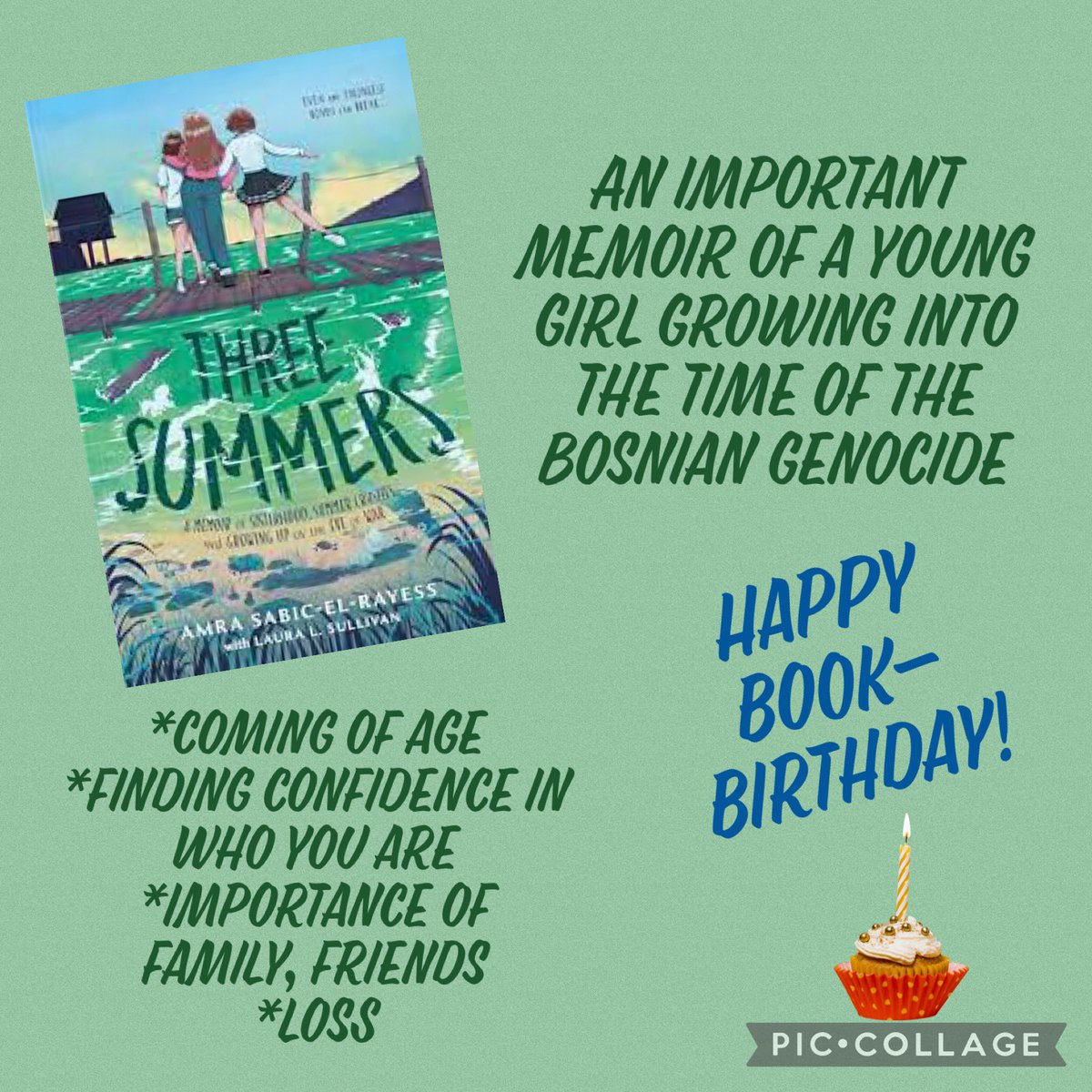 Happy book-birthday, @amrasabicPHD and THREE SUMMERS! I loved this historical fiction about a time that most lack any real knowledge plus themes about strong family ties and supporting one another. @fsgbooks #BookAllies