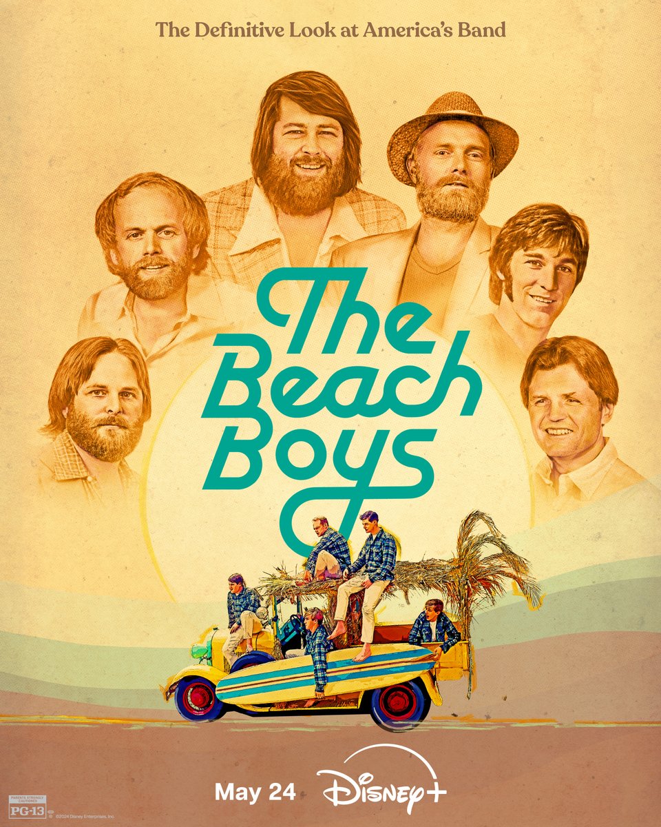 The Definitive Look at America's Band 🎶 Check out this brand-new poster for “The Beach Boys,” streaming exclusively on @DisneyPlus May 24, 2024.