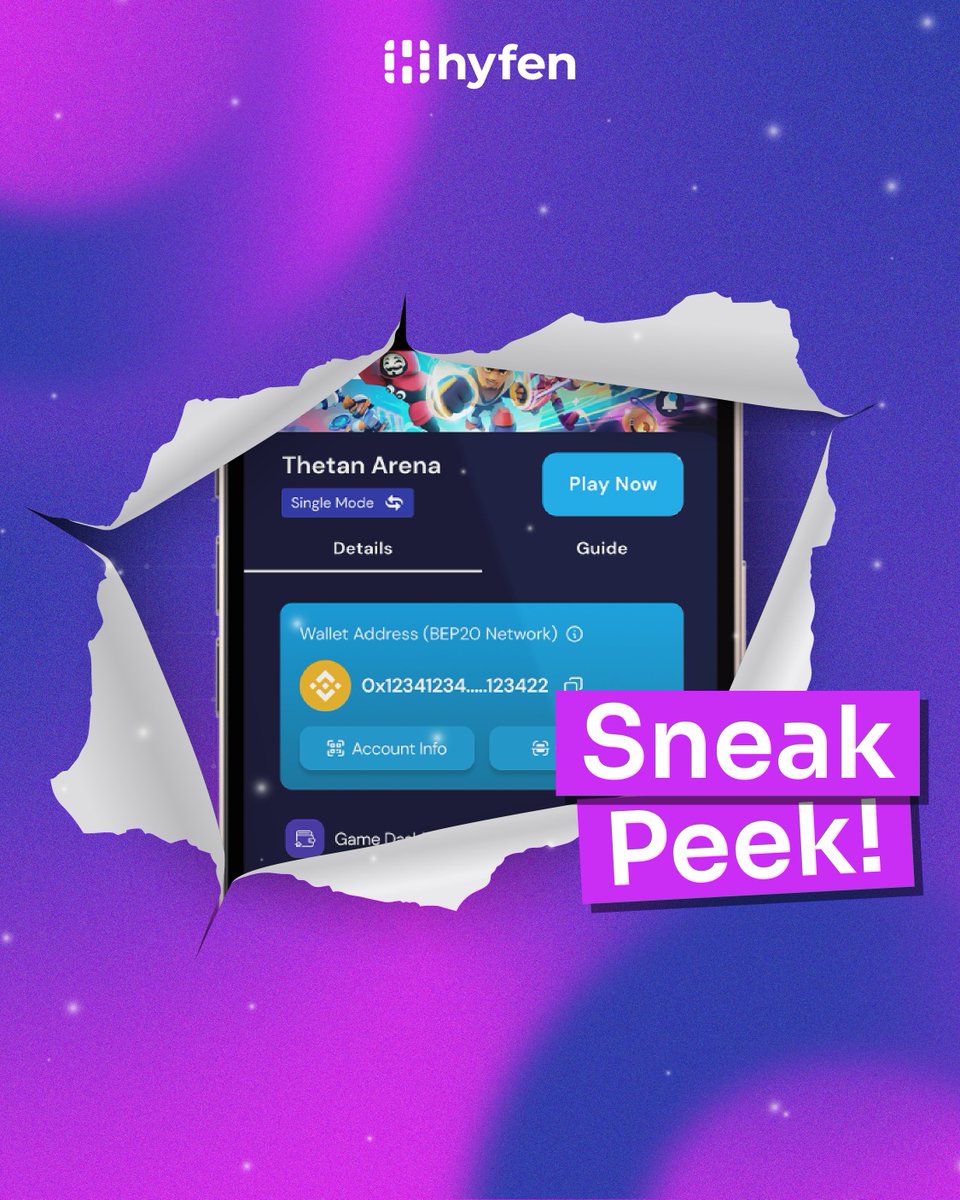 🎉 Get ready for an exclusive treat, Hyfen fam! 🎉 Exclusive sneak peek! Want to see a teaser trailer for our upcoming GameFi that will be featured on Hyfen's app? Comment 'Yes' below!