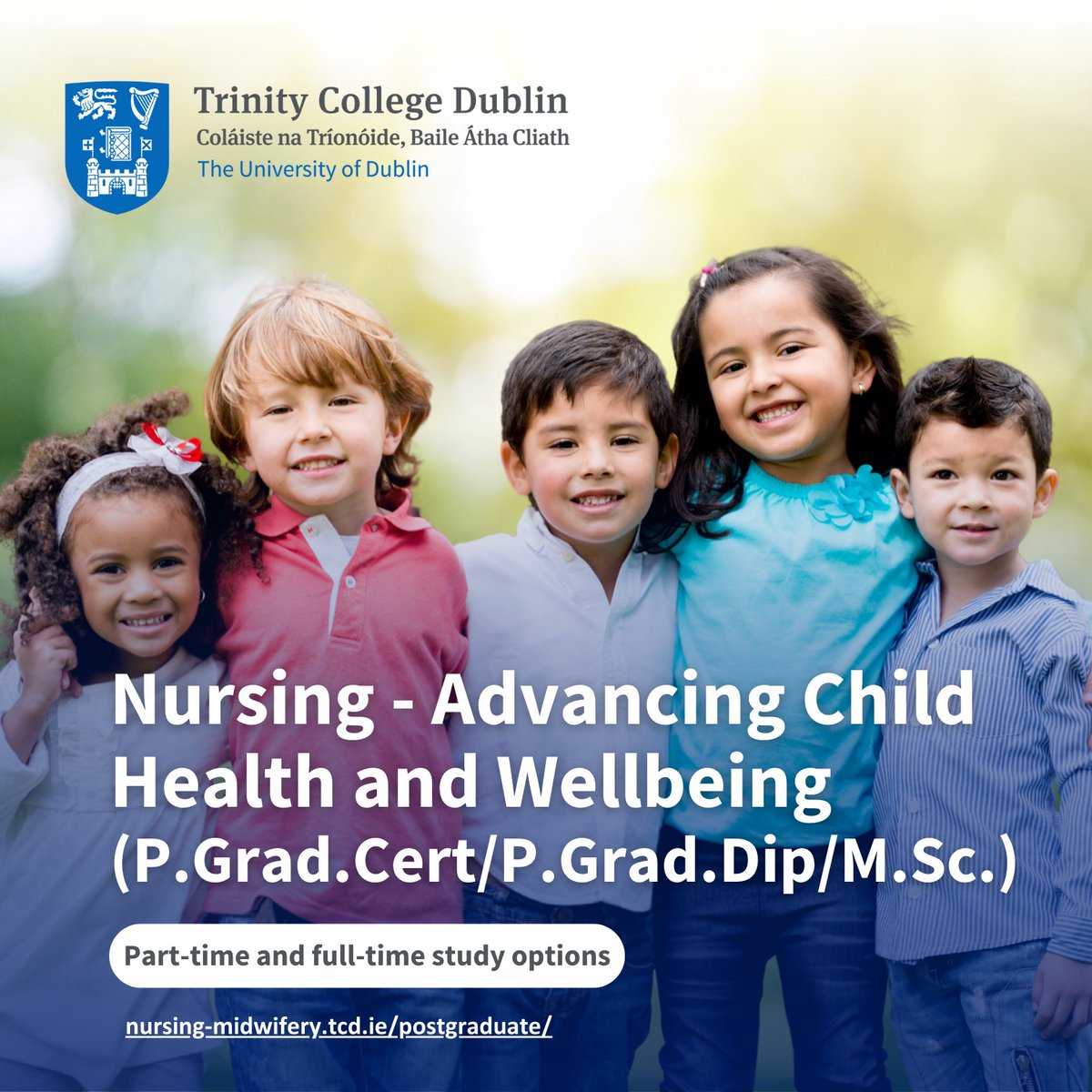 Discover our MSc Nursing - Advancing Child Health and Wellbeing. This course is designed for current registered nurses who wish to develop their knowledge in children’s health and child wellbeing. Find out more and apply: tcd.ie/courses/postgr…