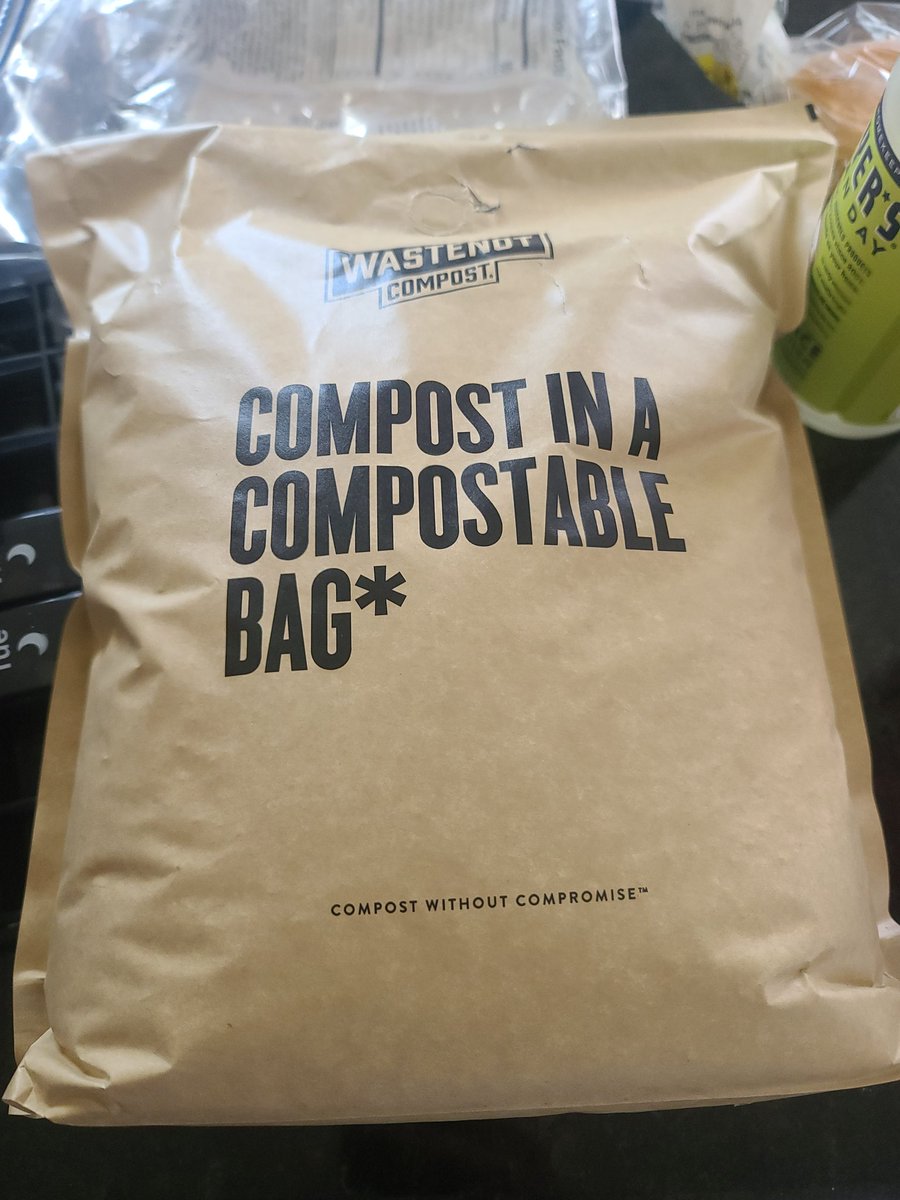 First bag of compost from <a href="/WasteNotCompost/">WasteNot Compost</a>! Can't wait to see what beautiful flowers and plants come up in the spring