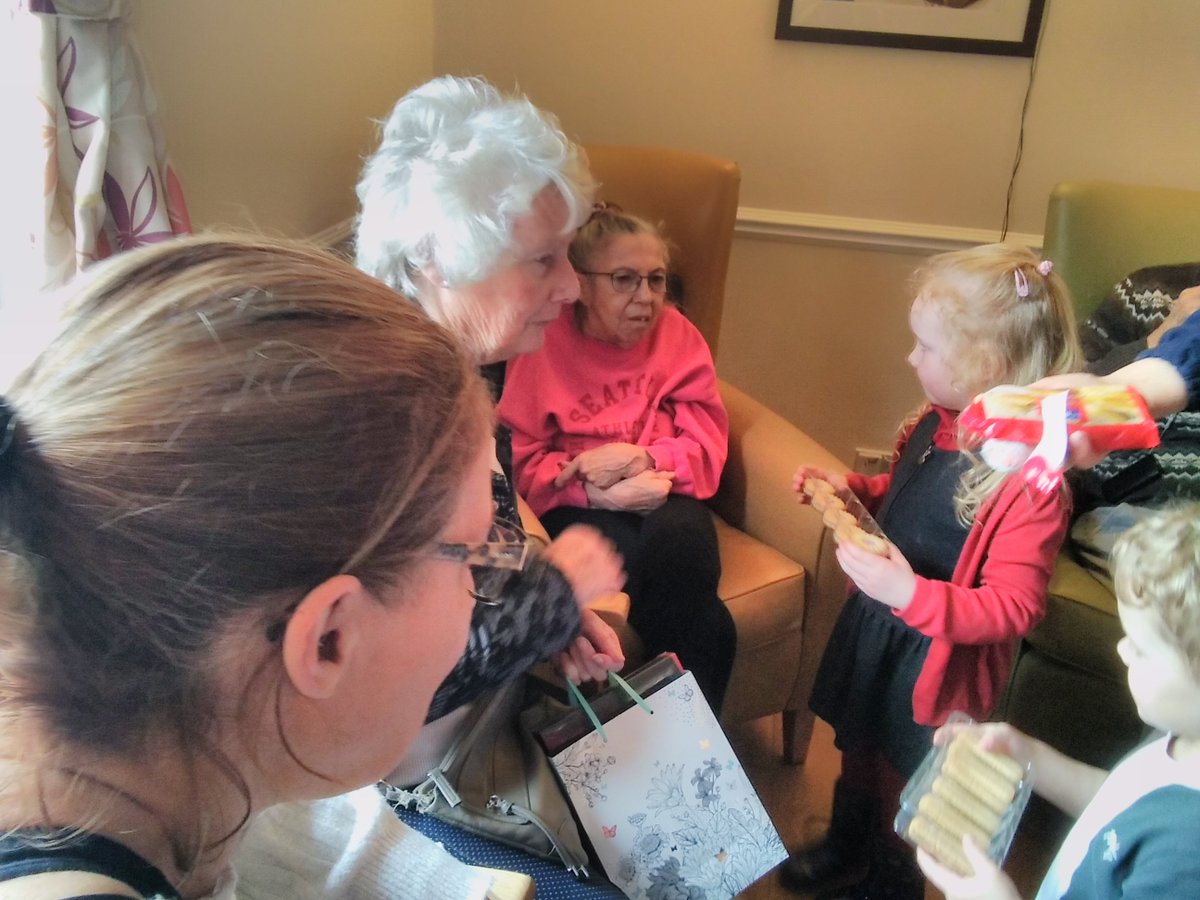 Residents were so happy to see the children from Gable House Nursery again #hicaactivities #bridlington #carehome