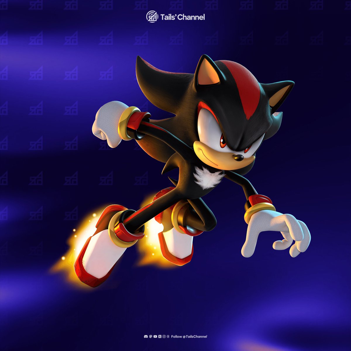 New key artwork of Shadow the Hedgehog for the Fearless Year of Shadow campaign. “In 2024, we’re bringing Shadow into the light with a new fan celebration campaign – Fearless: Year of Shadow.” #SonicNews