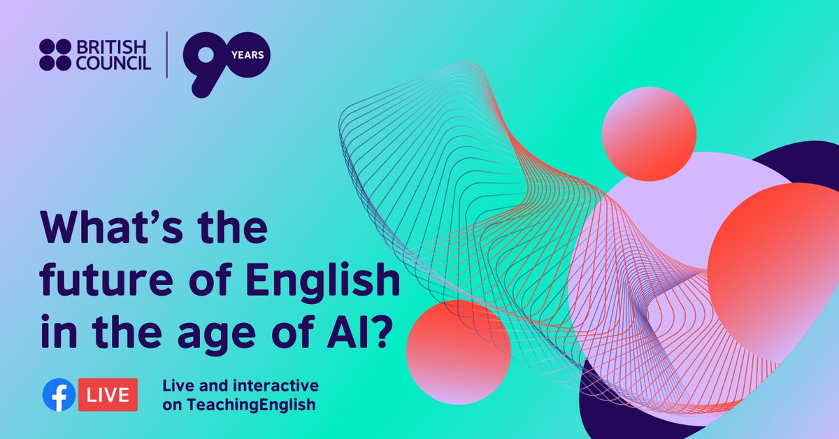 Join #TeachingEnglish on Wednesday 17 April at 16.45 UK time for our #IATEFL 2024 Signature event to hear the latest findings from @BritishCouncil research into the use of artificial intelligence in English language teaching and learning. ℹ️ Details: fb.me/e/2dz8sA2Rc