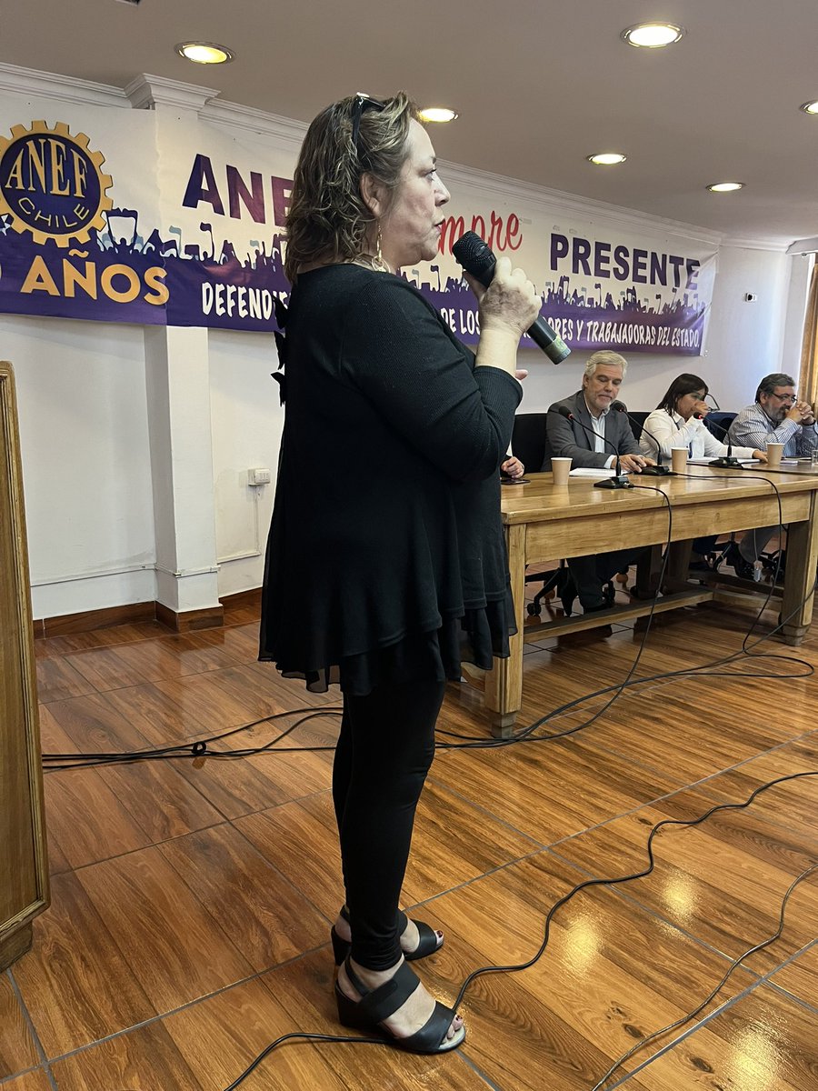 Nuestra secretaria general dando cuenta de la participación de ANATRINP en el Paro Nacional del 11 de abril