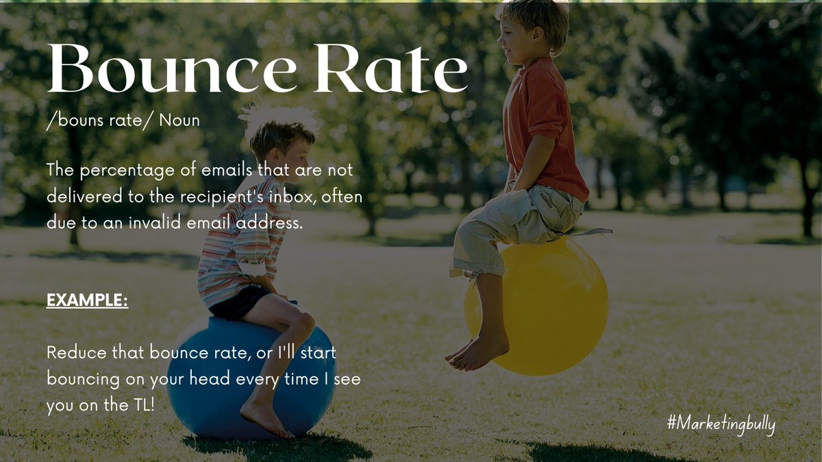 Marketing Word Of The Day: Bounce Rate 🫣