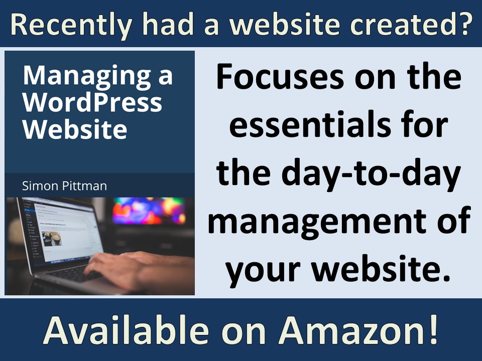 Recently had a website created & unsure how to edit/update content?

My book cuts out the jargon and focuses on the essentials for the day-to-day management of your website!

Available from Amazon at:
amazon.co.uk/dp/1698461704/

#ukbusinesshour #smallbiz #beginnersbook