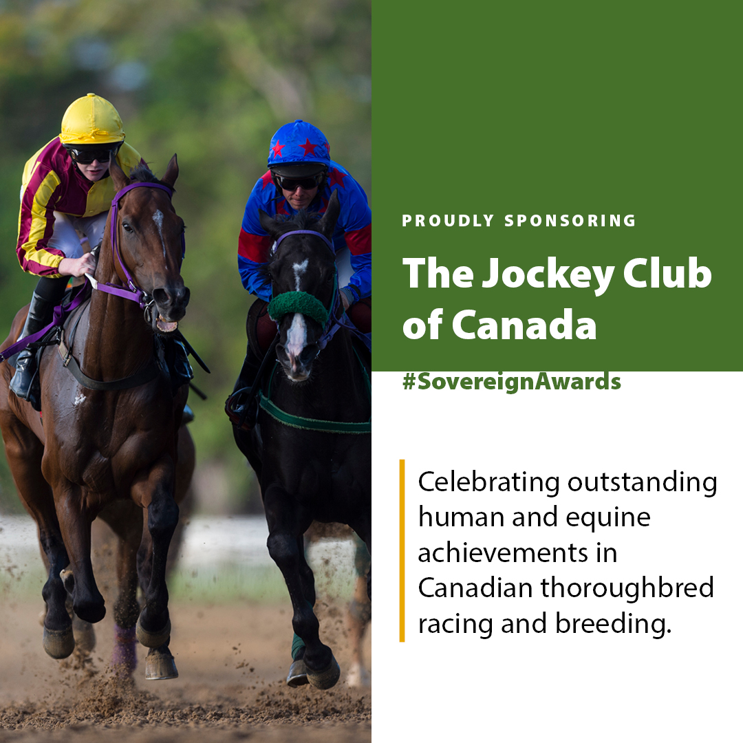 🐎 Horse racing and breeding are skills and art forms in their own right. 🏆 We’re proud to sponsor the #SovereignAwards, hosted by @JockeyClubofCAN, which celebrate human and equine achievements in Canadian thoroughbred racing and breeding each year: jockeyclubcanada.com/sovereign-awar…