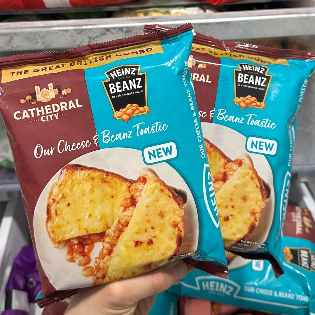This is no April Fools❗️ Cheesy beanz on toast just got…toastier. Say hello to our new Cheese & Beanz Toastie with @cathedral_city_uk cheddar❤️ 🧀 Available now at Iceland stores nationwide 🧊