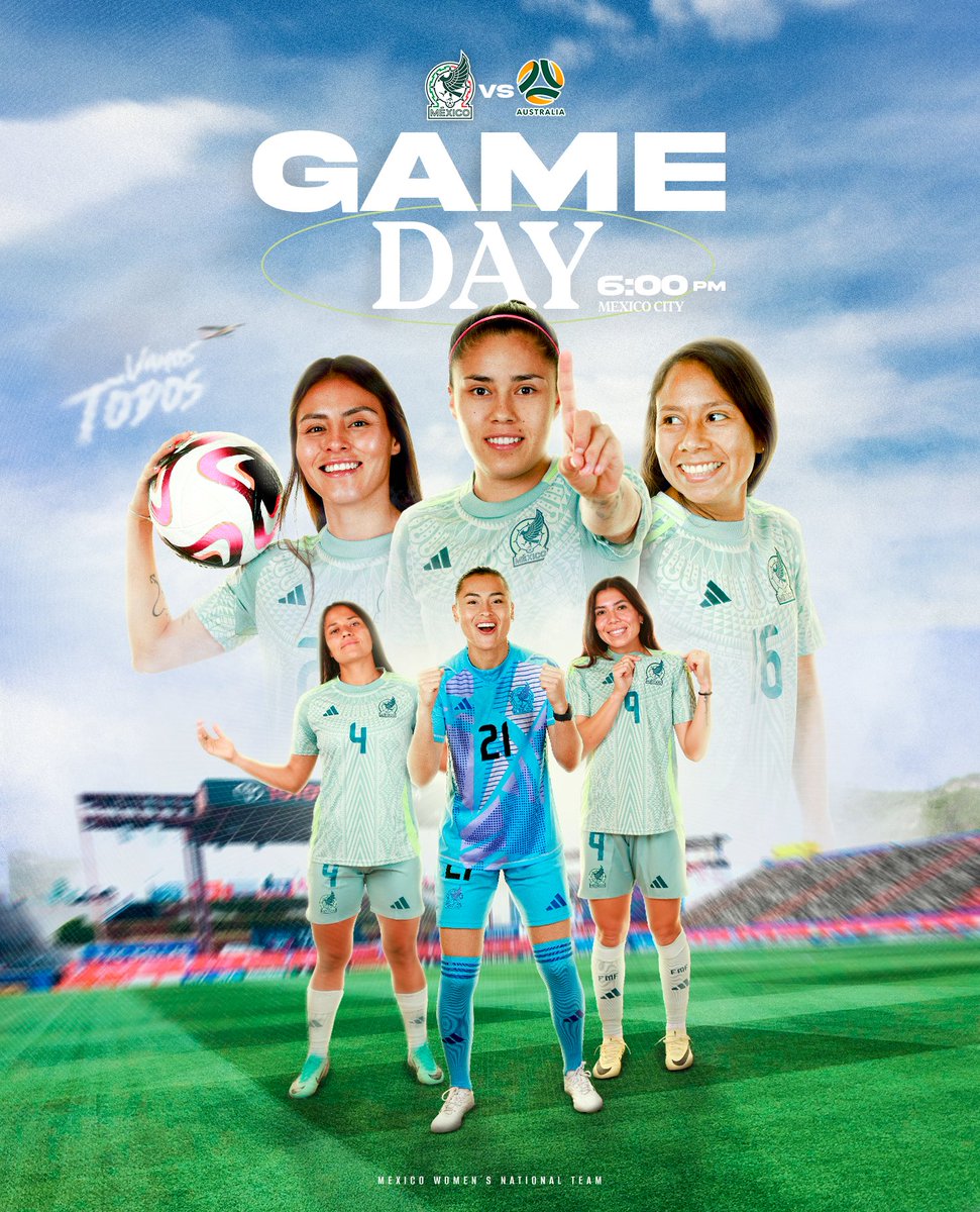 #Women I IT'S GAME DAY 🤩 ➡️Today we face @TheMatildas 🇦🇺 in our second match of the #MexTourW 🙌 Let's go Mexico 🇲🇽
