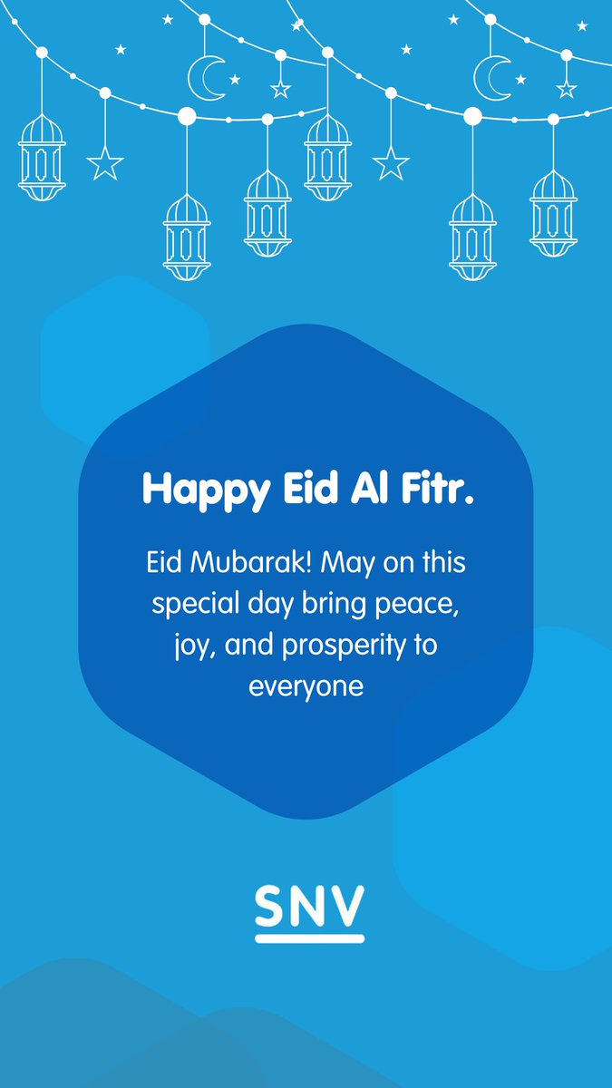 aaqq's tweet image. As Eid al-Fitr dawns upon us, on behalf of SNV Indonesia Team, I wanted to take a moment to express our heartfelt Eid greetings to you and your cherished ones. 

May this auspicious occasion bring forth moments of joy, peace, and fulfilment in abundance.
 
Eid Mubarak!
