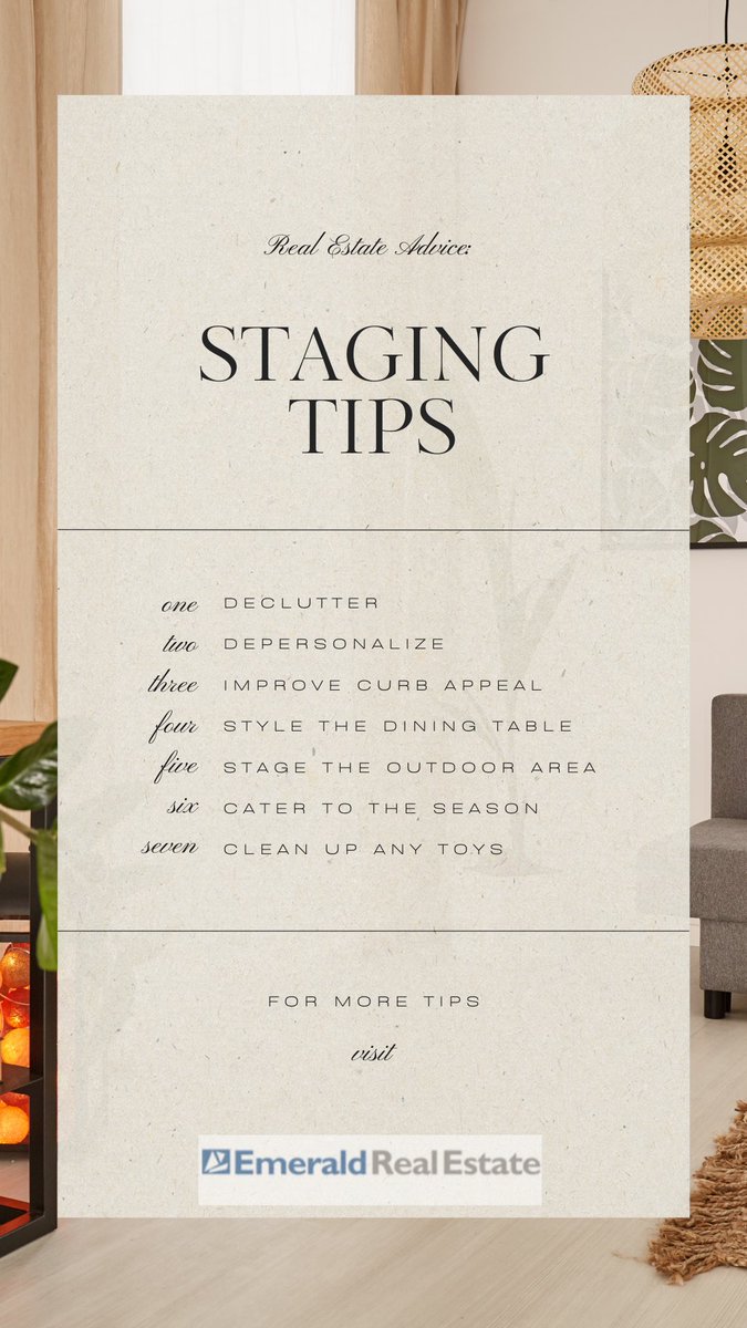 AleRodRealtor's tweet image. Staging tips