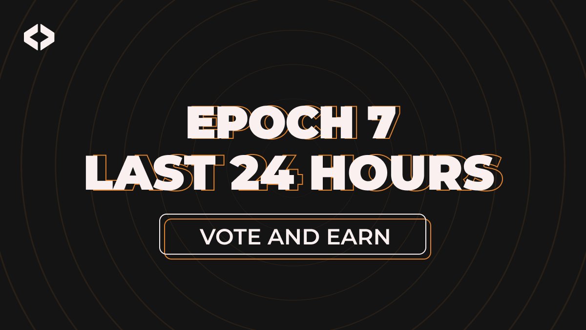 ⏳ Last day to participate in Epoch 7! Cast your votes before the Epoch flip 🔁 👉 app.lynex.fi/vote PS: No voting power yet? Lock your $LYNX tokens before the Epoch end. Want to delegate? Do it before the start of the next Epoch.