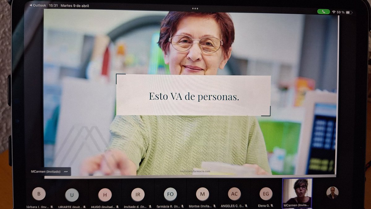 Ángel A.Huélamo 👨🏼⚕️🧡 (@angelhuelamo) on Twitter photo Esto va de personas...Ha sido una de las frases más significativas de nuestro Encuentro Con... de hoy con @_impulsatufarmacia
Personas que desde distintos ámbitosl encontramos en la #Farmacia y que son el valor de la misma.
El nuestro, el de <a href="/farma_solidaria/">farmaSOLIDARIA I proyectos de cercania</a> el #ValorSocial Esto va de personas...Ha sido una de las frases más significativas de nuestro Encuentro Con... de hoy con @_impulsatufarmacia
Personas que desde distintos ámbitosl encontramos en la #Farmacia y que son el valor de la misma.
El nuestro, el de <a href="/farma_solidaria/">farmaSOLIDARIA I proyectos de cercania</a> el #ValorSocial