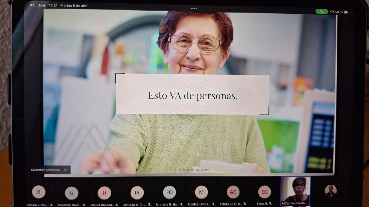 Esto va de personas...Ha sido una de las frases más significativas de nuestro Encuentro Con... de hoy con @_impulsatufarmacia Personas que desde distintos ámbitosl encontramos en la #Farmacia y que son el valor de la misma. El nuestro, el de @farma_solidaria el #ValorSocial