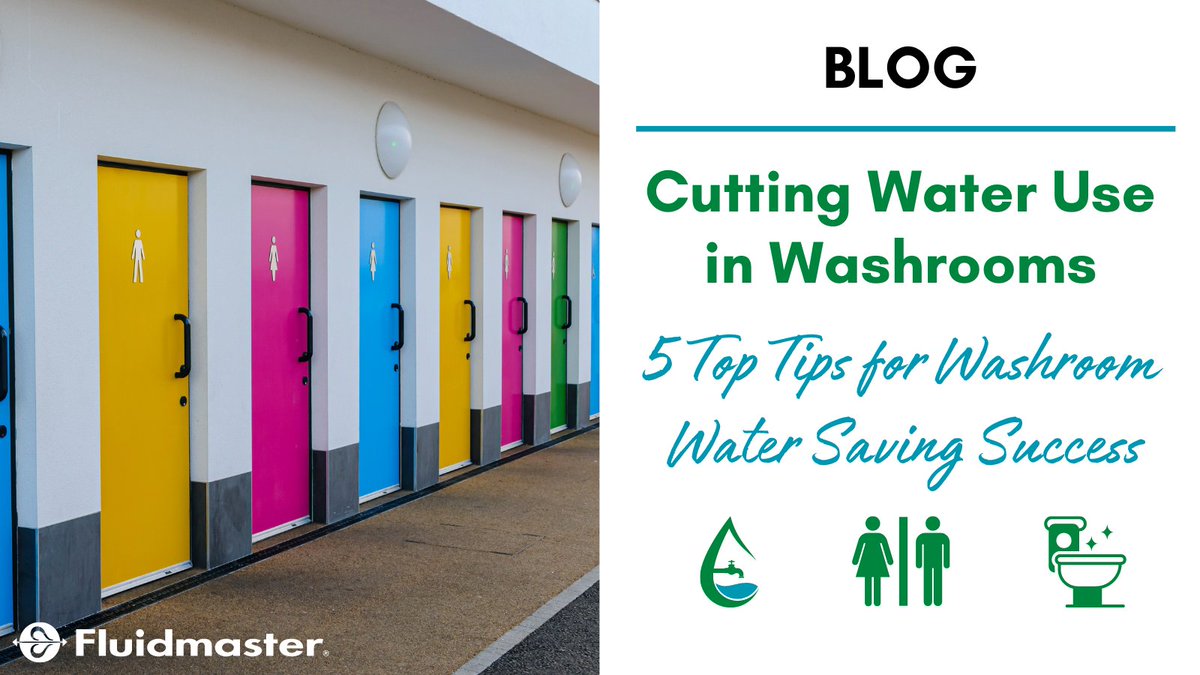 Facilities managers, did you know that when staff and business users are involved with the idea of finding new ways to save water, bigger reductions can be made? Find out more in our blog: fluidmasteruk.com/top-tips-for-w… #watersaving #facilities #washroom