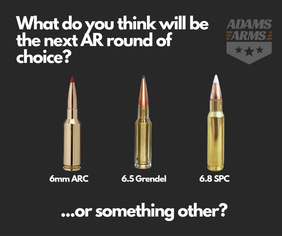 I think it will be the 6.8 SPC, but I want it to be the 6mm ARC. 🤔