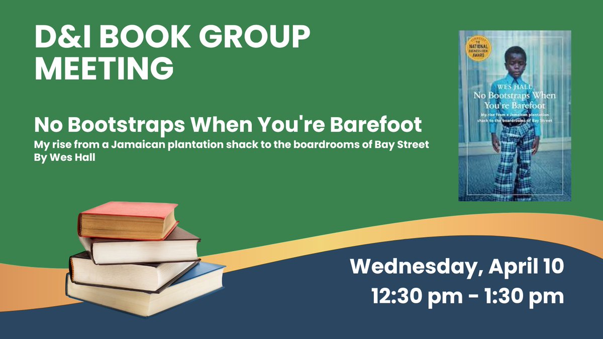 Join us tomorrow at 12:30 pm for an enriching discussion with our D&I Equity Book Group! We're delving into 'No Bootstraps When You're Barefoot' by Wes Hall. OTLA members can register here: otla.com/?pg=events&evA…