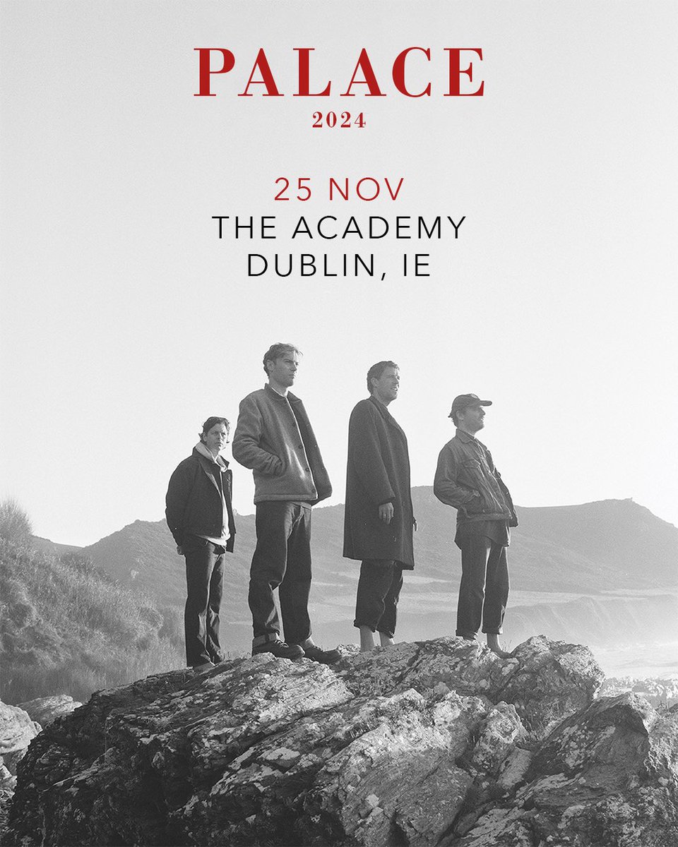 DUBLIN. We’ve added a new show on the 25th November at @academydublin! Tickets are on sale this Friday at 10am at wearepalace.com 🍀