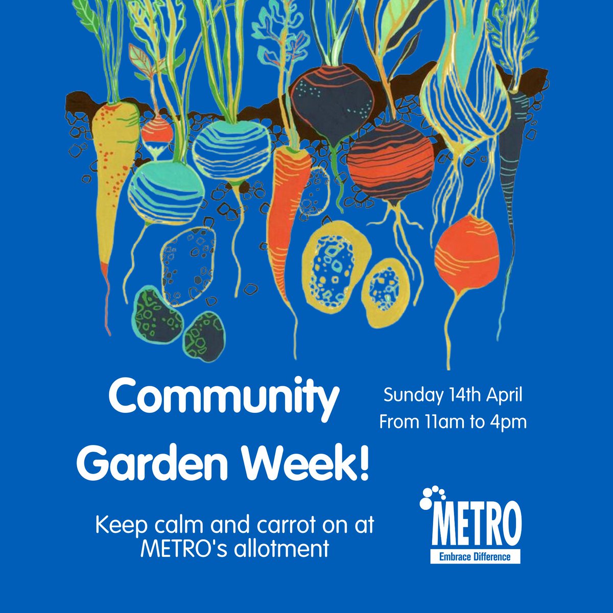 Whether you're a first time gardener, or are the next gardening superstar, all are welcome! No prior knowledge is needed, and all equipment will be provided. 

We look forward to welcoming you! #CommunityGardenWeek