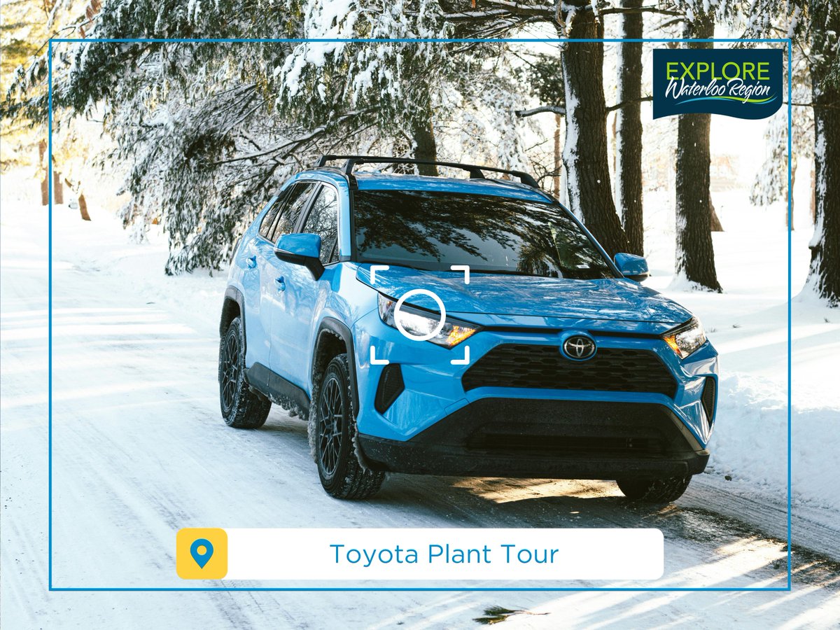 #TourTuesday at @ToyotaCanada Plant in #Cambridge! 🏭 Explore how cars are built with cutting-edge robotics and team precision. Witness #Toyota's sustainability in action. Free tours available! #ExploreWR Tours: bit.ly/3TIWtan #ToyotaTour #SustainableManufacturing