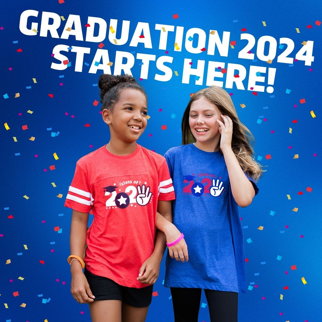 Graduation 2024 is just around the corner! Time to order your class T-shirts, yard signs and more! Enjoy free standard shipping on your order. Get started here: bit.ly/494xR1u #ChooseBooster #Graduation2024