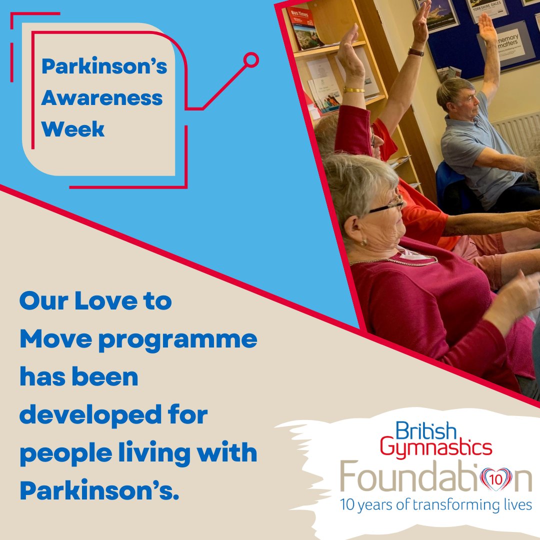 This #ParkinsonsAwarenessWeek please help us to spread awareness of #lovetomove Love to Move can help reduce the main symptoms and maintain quality of life for as long as possible. It is our aim to make it available for all people with Parkinson’s all over the UK.
