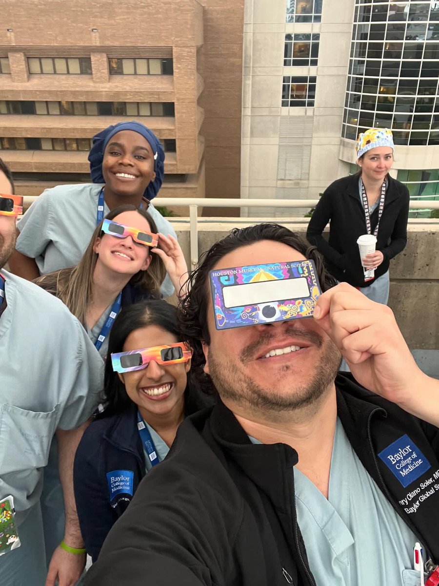 BCMGSRes's tweet photo. *No general surgery resident eyes were hurt in this production* 

Shout out to the med center rooftops and parking garages for some prime views 🌘 https://t.co/D5gsroh4VB