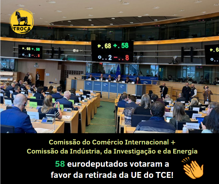 👏Boas notícias! Os eurodeputados de um painel conjunto, composto pela Comissão do Comércio Internacional e a Comissão da Indústria, da Investigação e da Energia, votaram a favor da retirada da UE do Tratado da Carta da Energia.
@EP_Trade
@EP_Industry
#StopECT
@ZEROasts