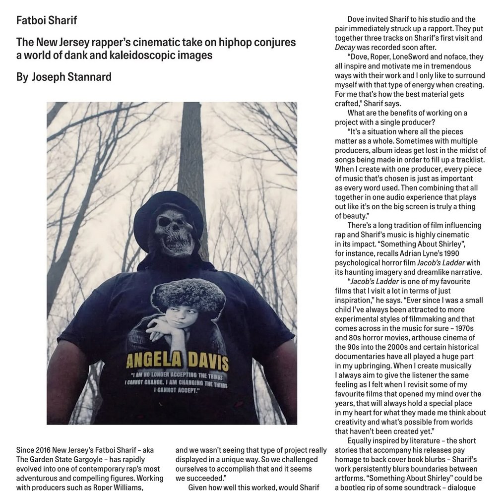 Features on 3 Deathbomb affiliated acts in the new issue of THE WIRE! Pick up a copy for the full articles! thewire.co.uk/issues/483 BBBBBBB deathbombarc.bandcamp.com/album/positive… Lolina shop.deathbombarc.com/collections/vi… Fatboi Sharif on ANGRY BLACKMEN shop.deathbombarc.com/collections/vi…