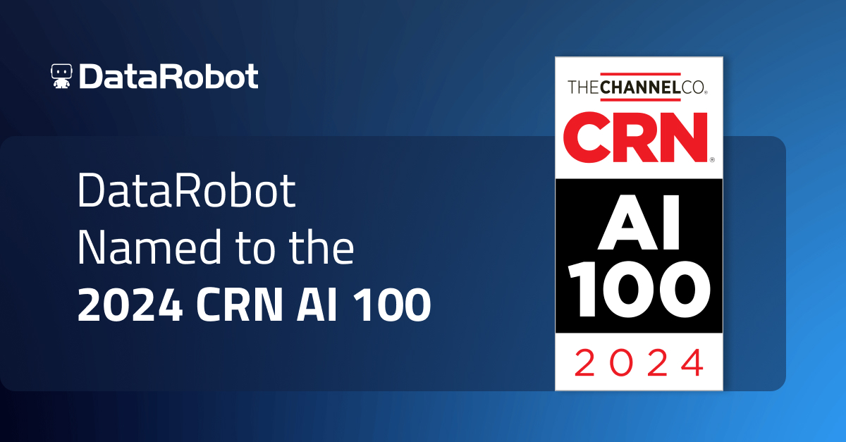 We’re named one of the Hottest AI Software Companies by @CRN in the inaugural 2024 CRN AI 100! 🔥 “DataRobot brings a unified platform for generative and predictive AI, with enterprise monitoring and control and the ability to evaluate toxicity, sentiment, information leaks and