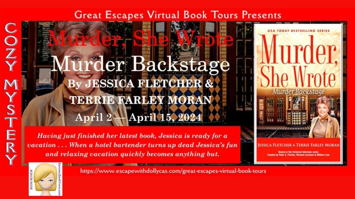 🚴📚 Blog Tour 📚🎭 Take a look at this #bookreview of MURDER BACKSTAGE by Terrie Farley Moran. This is the 58th book in the Murder She Wrote Mystery series. It has a giveaway! buff.ly/3WahKwz #cozymystery #MurderSheWroteMurderBackstage #NetGalley #BlogTour @dollycas