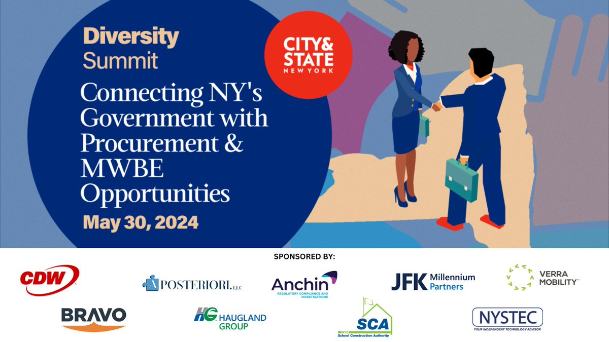 How can we strengthen New York’s MWBE programs? We’ll gather leaders to discuss at the #DiversitySummit on May 30th! Find out more & register here: bit.ly/49JXiGw